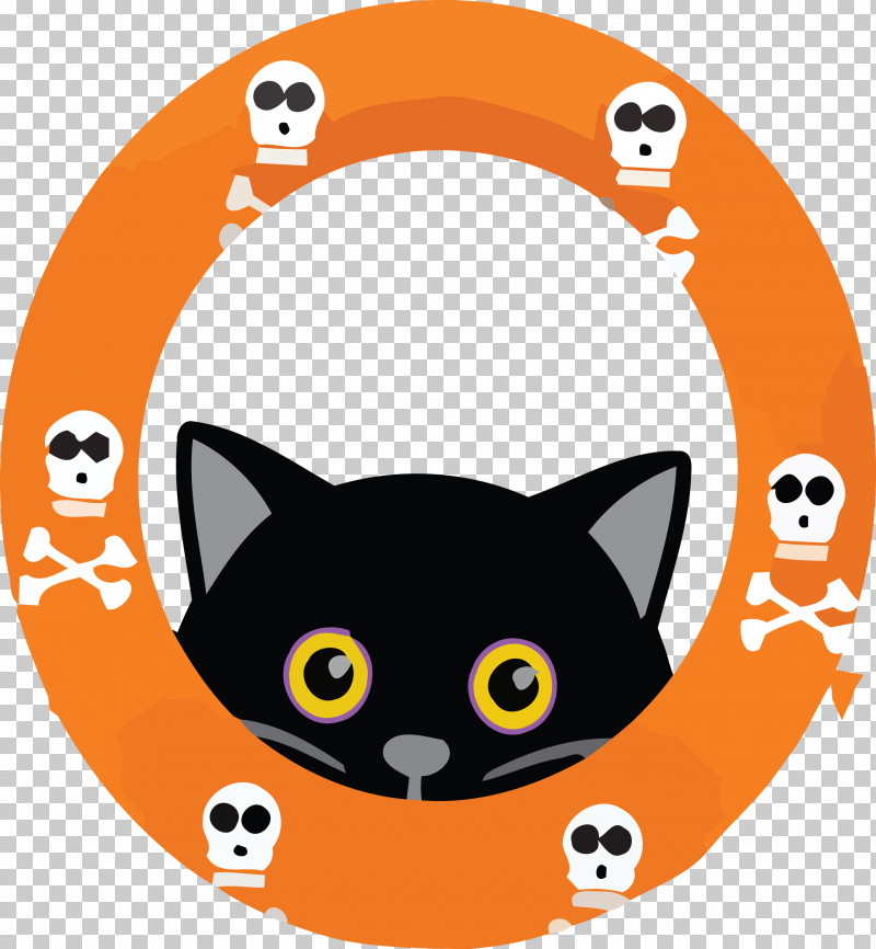 Happy Halloween PNG, Clipart, Cat, Happy Halloween, Kitten, Line, Snout Free PNG Download