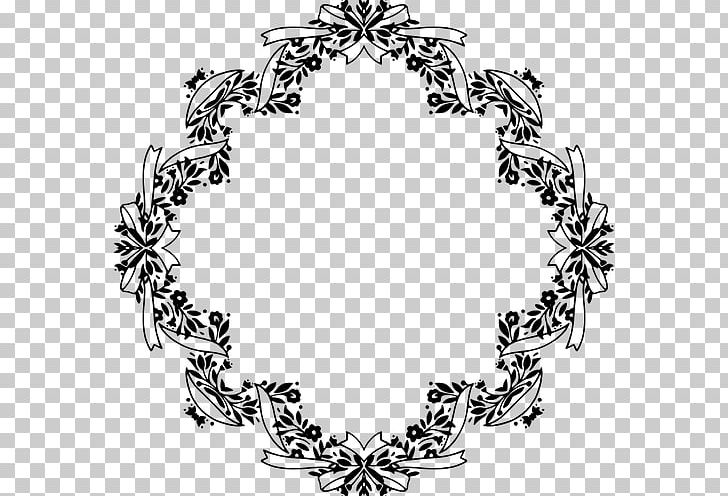 Ornament Floral Design PNG, Clipart, Black And White, Body Jewelry, Circle, Floral Design, Flower Free PNG Download