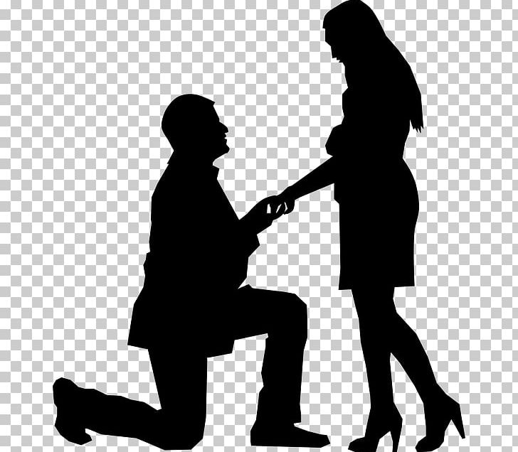Desktop Black And White Marriage Proposal PNG, Clipart, Animals, Black, Black And White, Conversation, Couple Free PNG Download