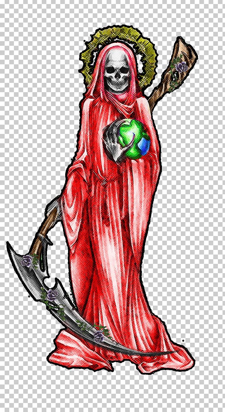 Santa Muerte Death Drawing PNG, Clipart, Art, Body, Conjuring, Costume, Costume Design Free PNG Download