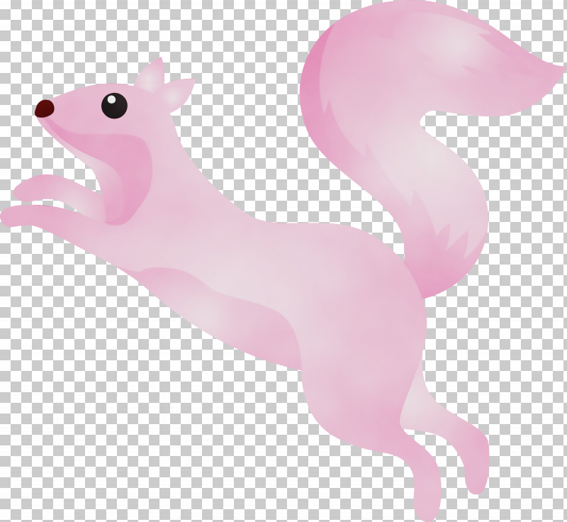 Pink Squirrel Cartoon Animal Figure Tail PNG, Clipart, Animal Figure, Cartoon, Paint, Pink, Squirrel Free PNG Download