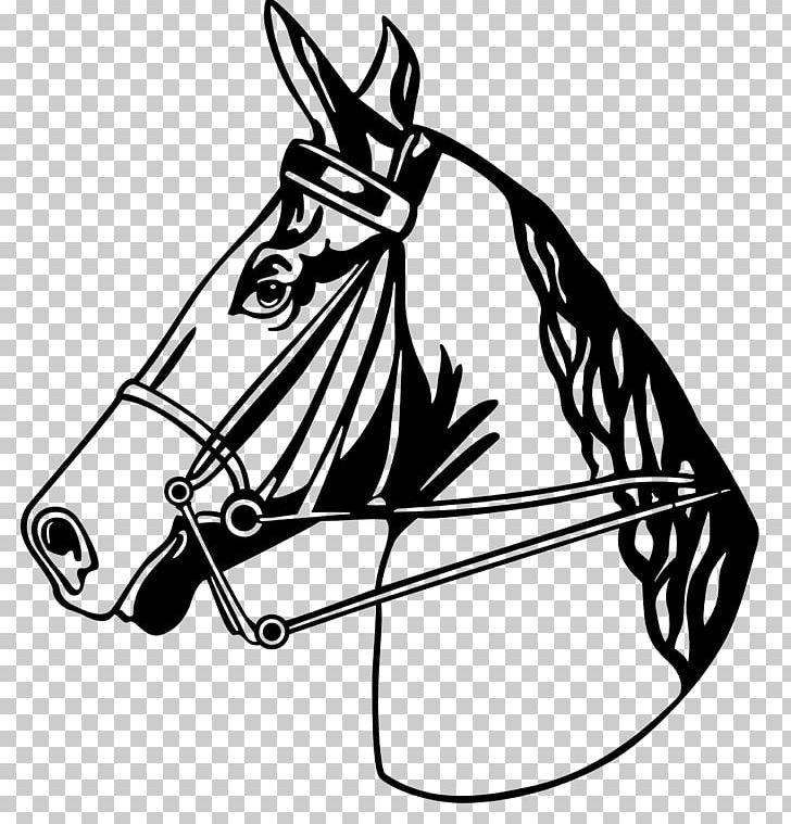 Horse White Black PNG, Clipart, Animals, Art, Bit, Black And White, Bridle Free PNG Download