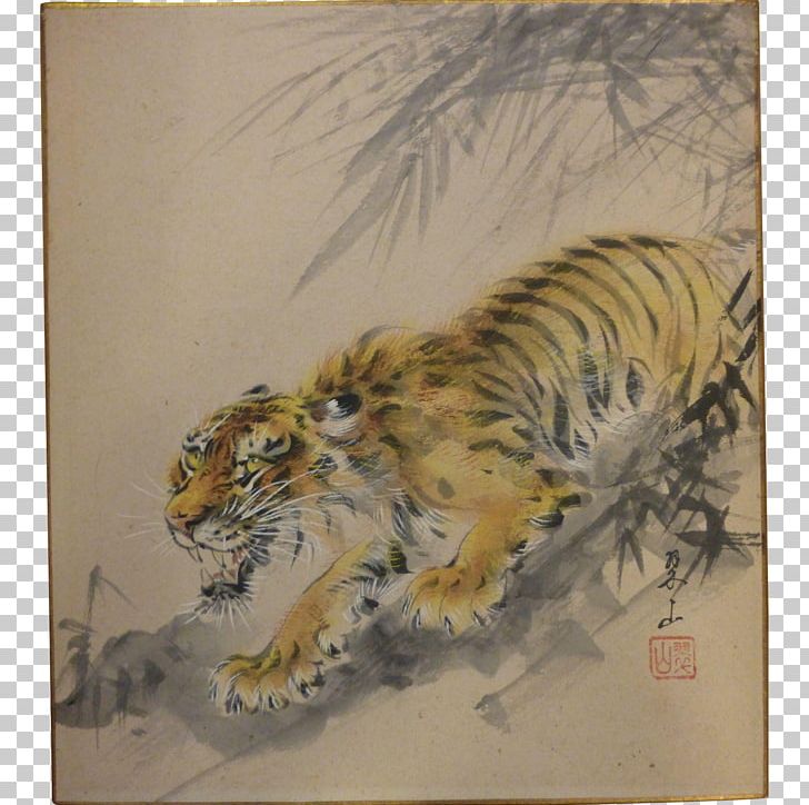 Watercolor Painting Japanese Painting Bengal Tiger PNG, Clipart, Art, Asian Art, Bengal Tiger, Big Cats, Carnivoran Free PNG Download