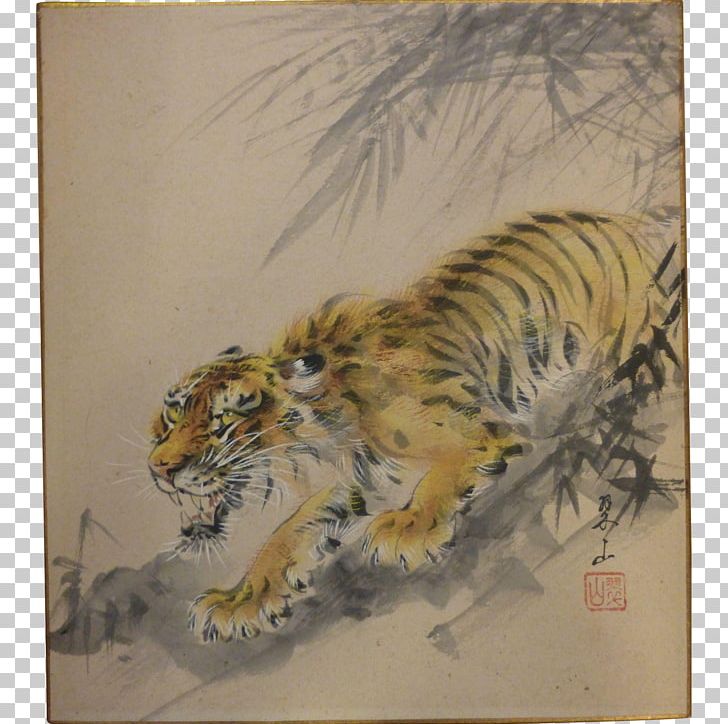 Watercolor Painting Japanese Painting Bengal Tiger PNG, Clipart, Art ...