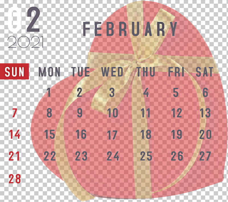 February 2021 Printable Calendar February Calendar 2021 Calendar PNG, Clipart, 2021 Calendar, Meter, Peach Free PNG Download