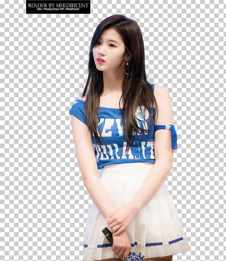 Sana Twice Female What Is Love? PNG, Clipart, Blouse, Blue, Clothing, Dahyun, Electric Blue Free PNG Download
