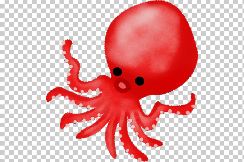 Octopus Giant Pacific Octopus Octopus Red PNG, Clipart, Giant Pacific Octopus, Octopus, Paint, Red, Watercolor Free PNG Download