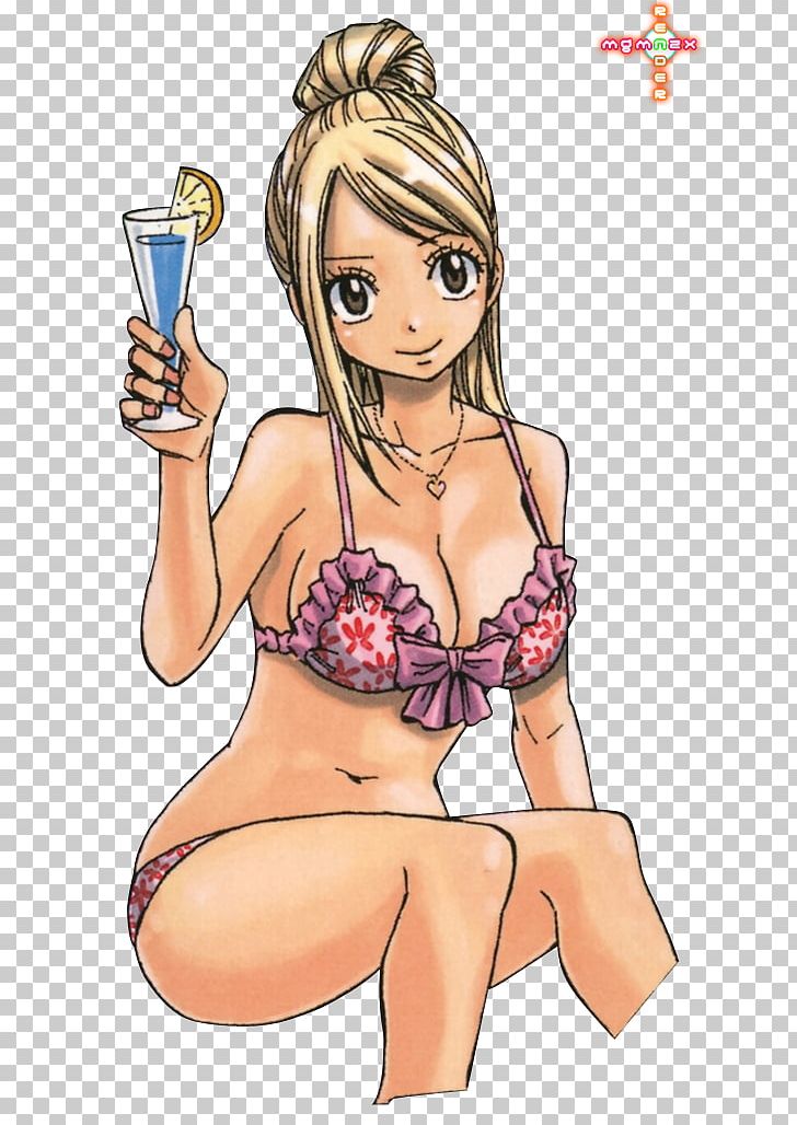 Lucy Heartfilia Natsu Dragneel Erza Scarlet Fairy Tail Anime PNG, Clipart, Arm, Art, Bikini, Breast, Brown Hair Free PNG Download