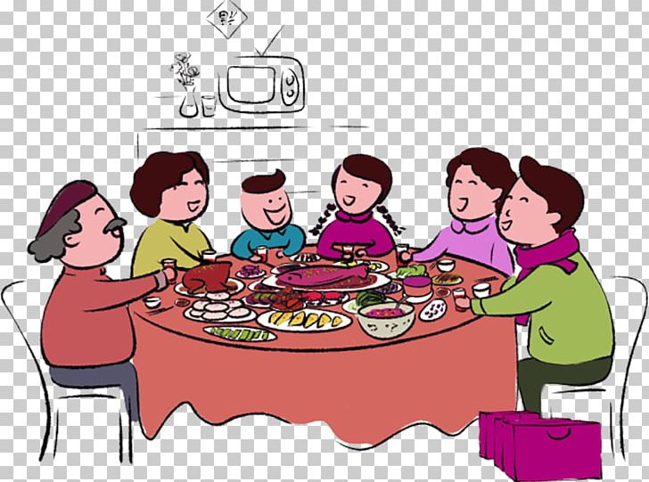 Reunion Dinner Dahan Chinese New Year PNG, Clipart, Cartoon, Chinese, Conversation, Cuisine, Data Free PNG Download