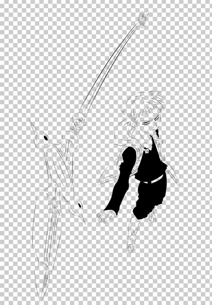 The Seven Deadly Sins IPhone 3GS Line Art Sketch PNG, Clipart, Anime, Arm, Art, Artwork, Black Free PNG Download