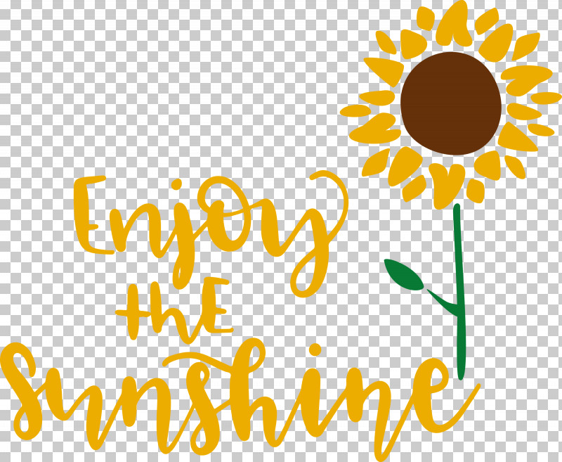 Sunshine Enjoy The Sunshine PNG, Clipart, Cut Flowers, Daisy Family, Floral Design, Flower, Logo Free PNG Download