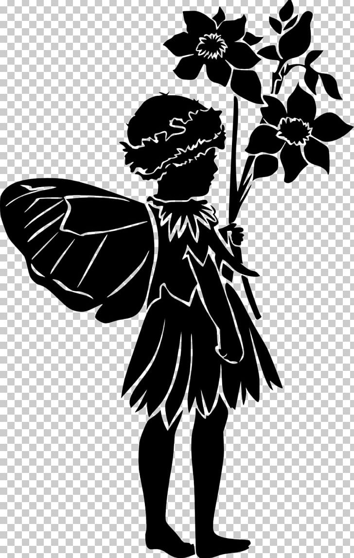 Fairy Wall Decal Paper Sticker Flower Fairies PNG, Clipart, Black And White, Butterfly, Fictional Character, Flower, Infant Free PNG Download