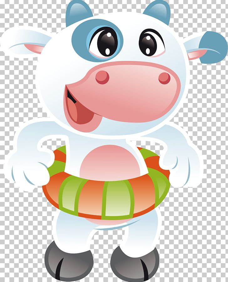 Cattle Cartoon Illustration PNG, Clipart, Animals, Black White, Cow Vector, Fictional Character, Food Free PNG Download