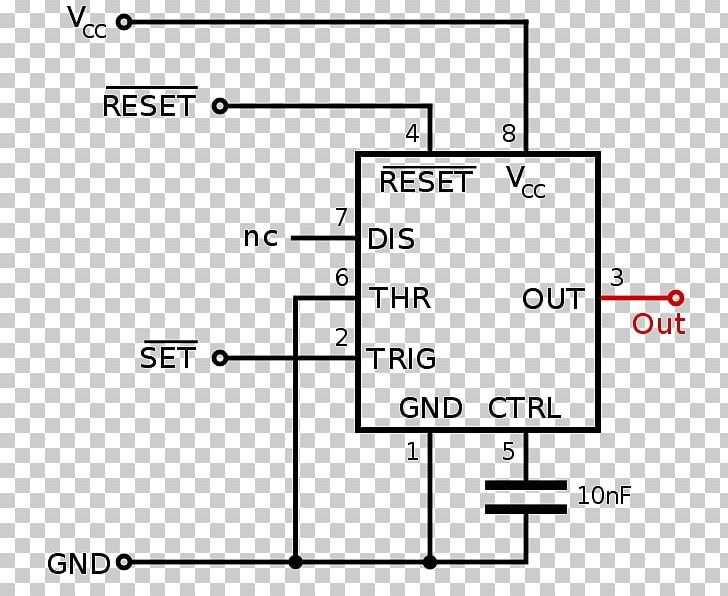 555 Timer IC Monostable Electronics Flip-flop PNG, Clipart, 555 Timer Ic, Angle, Area, Astabil Multivibrator, Auto Part Free PNG Download