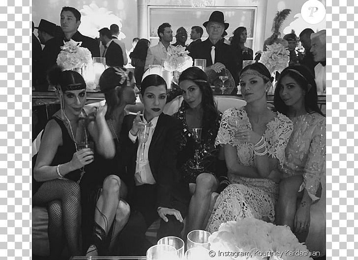 Jay Gatsby Female Party Kris Jenner Kourtney Kardashian PNG, Clipart, Black And White, Crowd, Event, Family, Fashion Free PNG Download