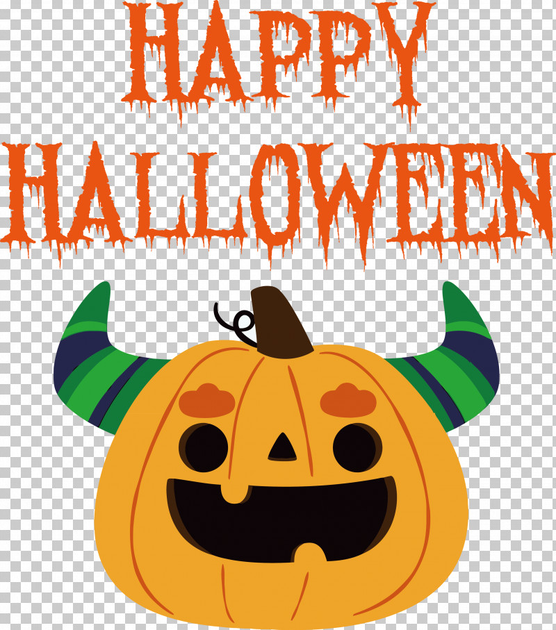 Happy Halloween PNG, Clipart, Calabaza, Cartoon, Fruit, Halloween, Happiness Free PNG Download