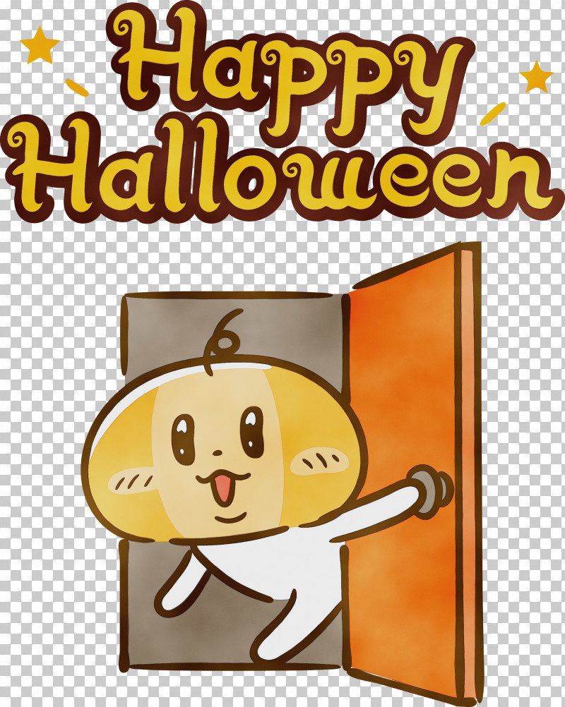 Human Cartoon Smiley Behavior Yellow PNG, Clipart, Behavior, Cartoon, Halloween, Happiness, Happy Halloween Free PNG Download
