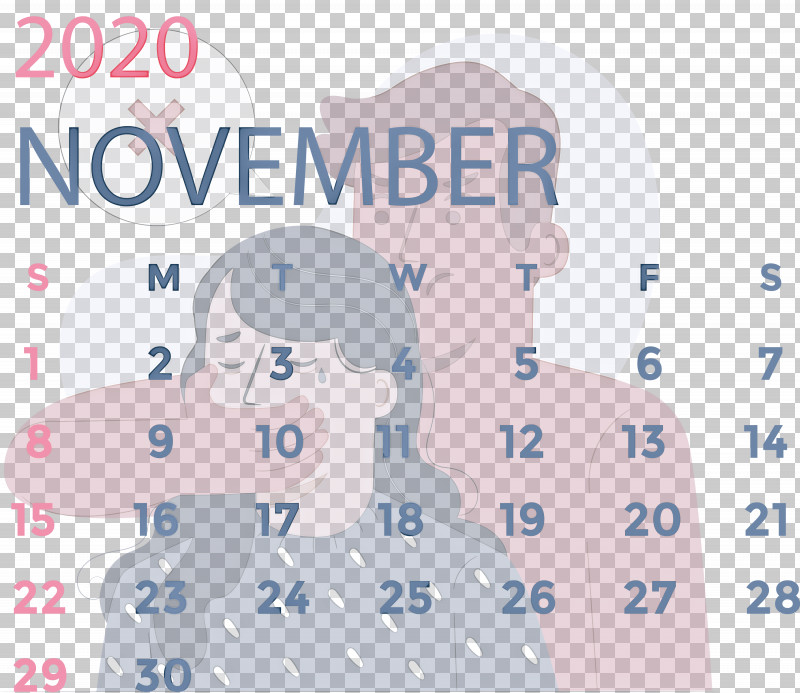 November 2020 Calendar November 2020 Printable Calendar PNG, Clipart, Area, Biology, Calendar System, Cartoon, Line Free PNG Download