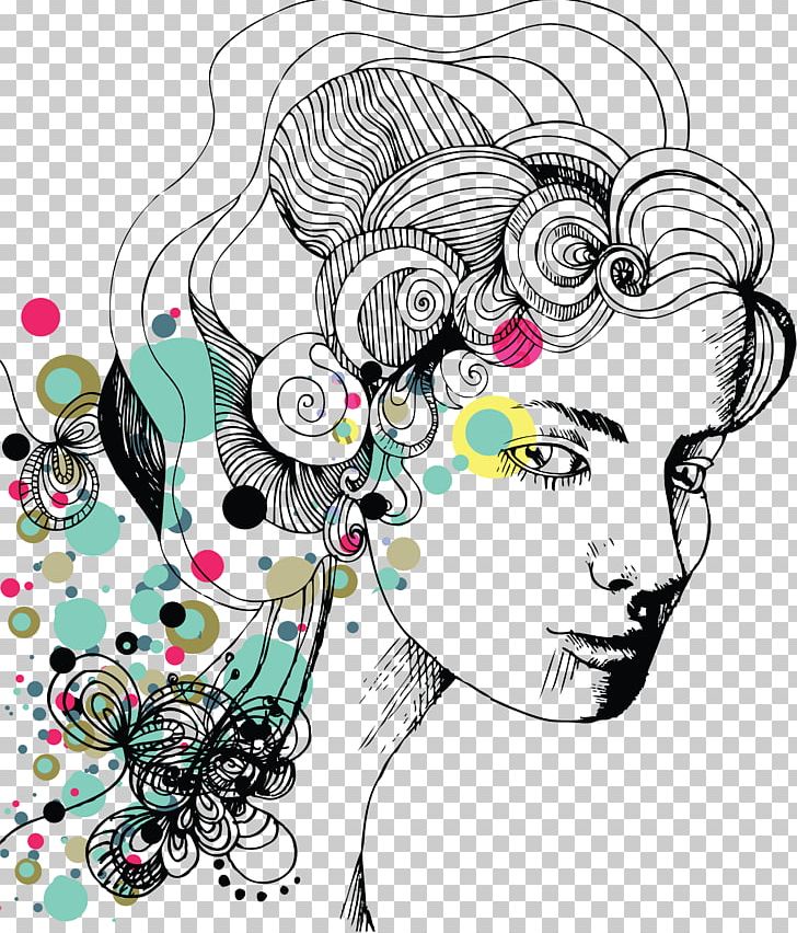 Drawing Female Woman PNG, Clipart, Art, Black And White, Circle, Drawing, Face Free PNG Download