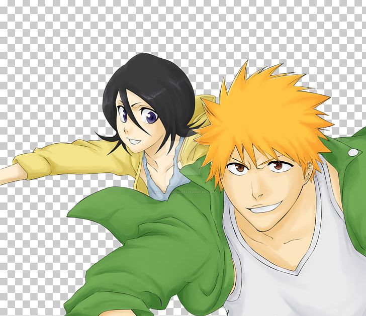 Ichigo Kurosaki Rukia Kuchiki Orihime Inoue Bleach Uryū Ishida PNG, Clipart, Anime, Art, Black Hair, Bleach, Boy Free PNG Download