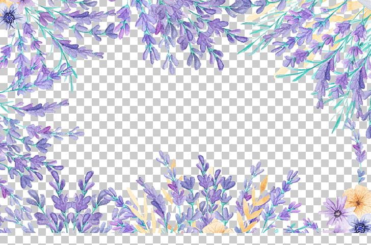 Watercolor Painting Flower Designer PNG, Clipart, Blue, Border, Border Frame, Branch, Computer Wallpaper Free PNG Download