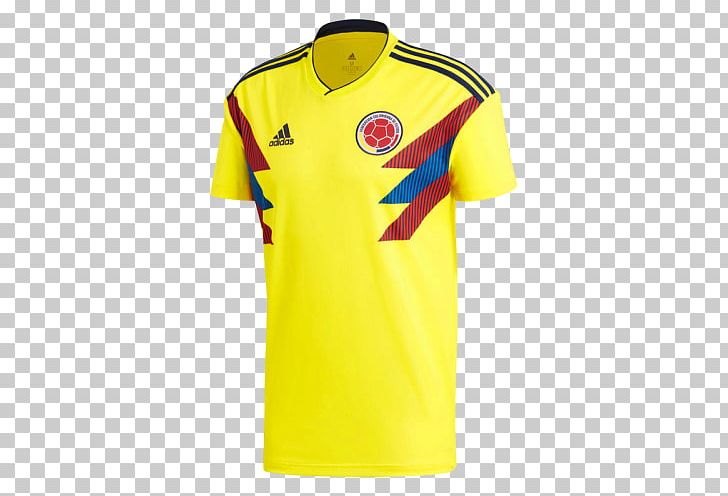 2018 FIFA World Cup Colombia National Football Team T-shirt Jersey Adidas PNG, Clipart, 2018, 2018 Fifa World Cup, Active Shirt, Adidas, Clothing Free PNG Download
