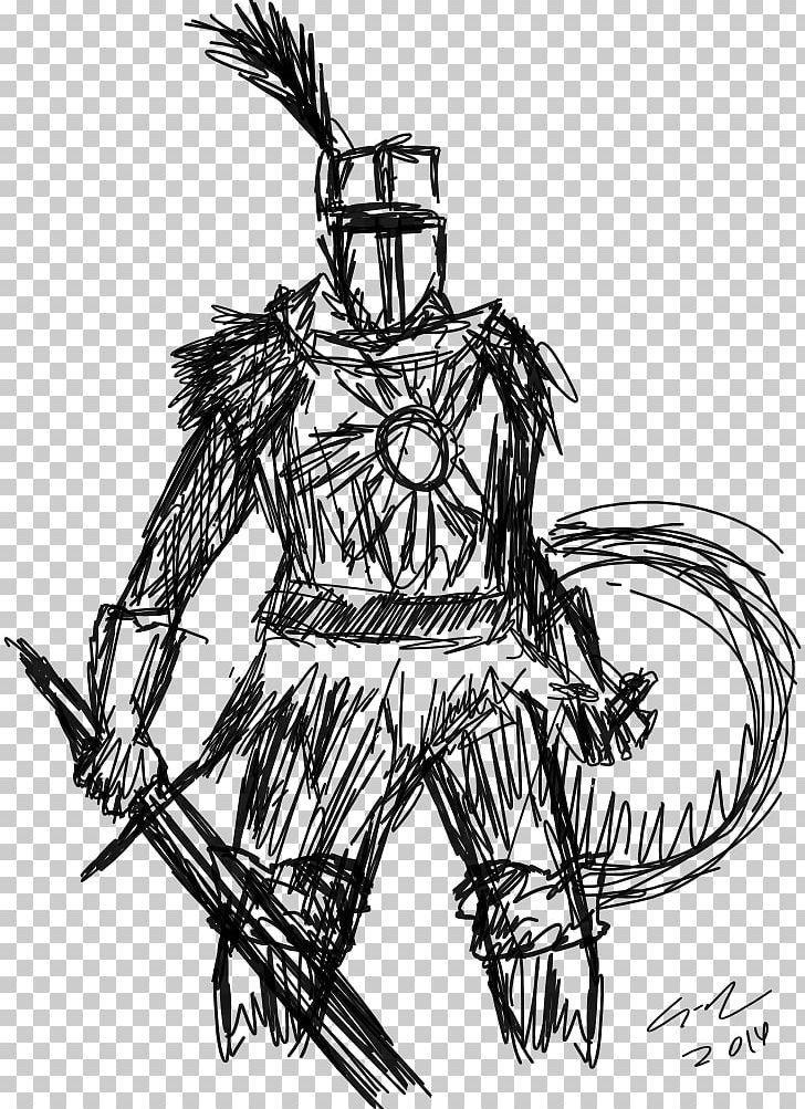Dark Souls III Demon's Souls Black And White Sketch PNG, Clipart,  Free PNG Download