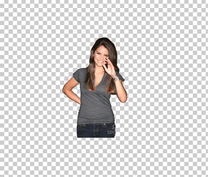 Shelley Hennig T-shirt Credit Shoulder PNG, Clipart, Arm, Black, Black M, Brown Hair, Clothing Free PNG Download