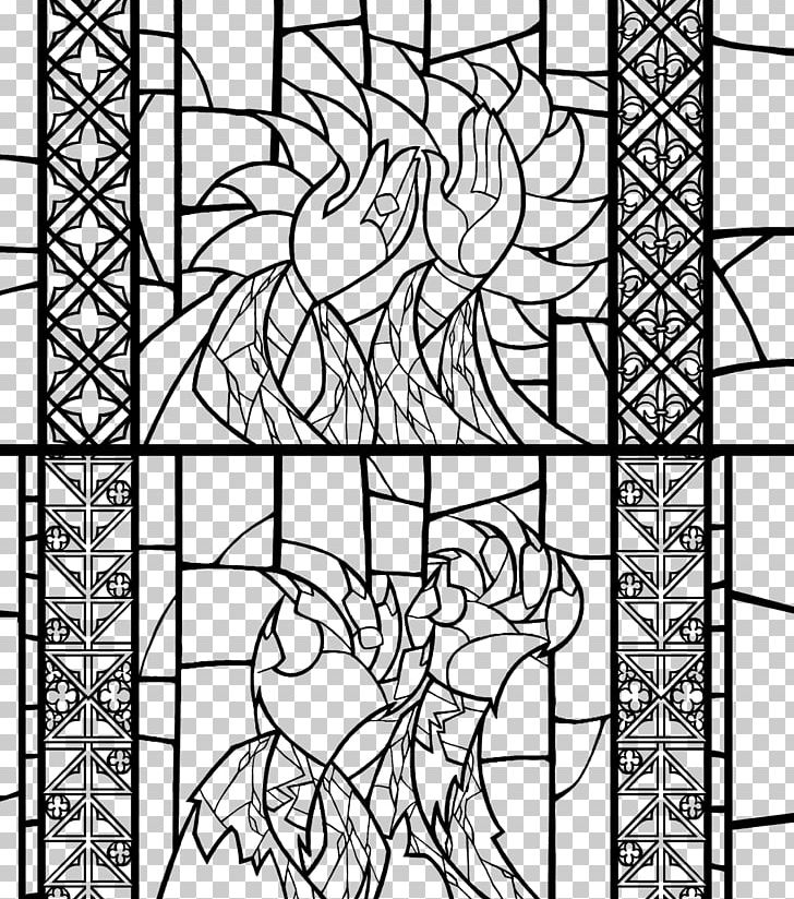 Coloring Book Stained Glass Drawing Line Art PNG, Clipart, Angle, Area, Art, Black And White, Blog Free PNG Download