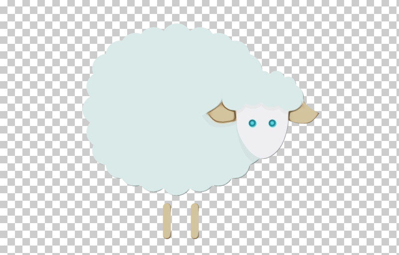 Sheep Sheep Cartoon Turquoise Cloud PNG, Clipart, Cartoon, Cloud, Cowgoat Family, Goatantelope, Livestock Free PNG Download