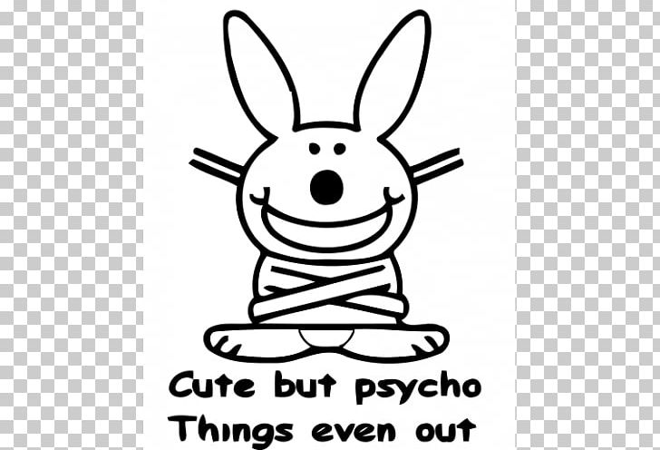 It's Happy Bunny Rabbit Poster Sticker PNG, Clipart,  Free PNG Download