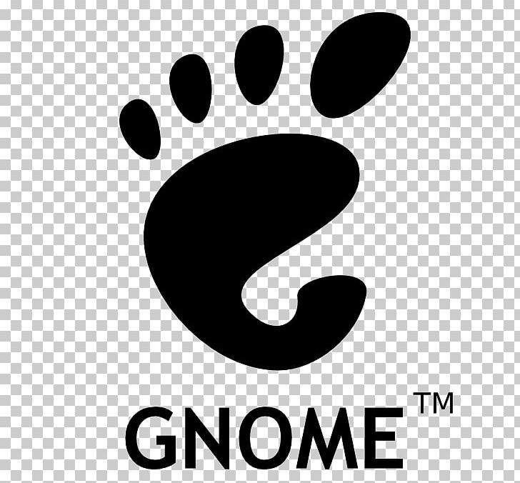 GNOME Shell GNOME Files Desktop Environment KDE PNG, Clipart, Area, Black And White, Brand, Cinnamon, Circle Free PNG Download