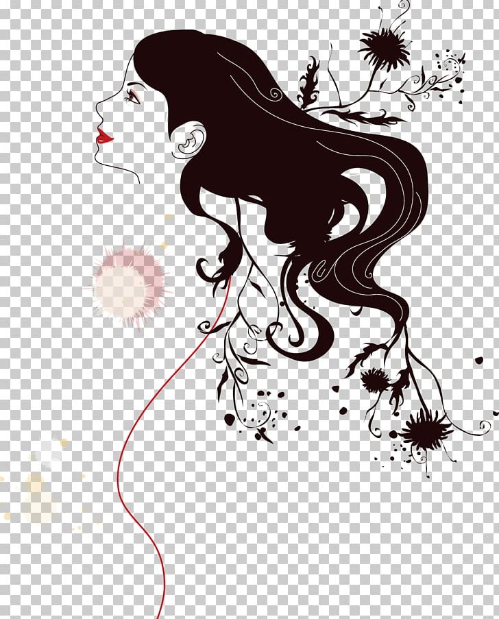 Silhouette Woman PNG, Clipart, Art, Beauty, Black, Black And White, Black Hair Free PNG Download
