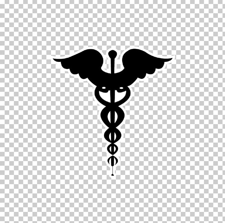 Symbol Staff Of Hermes PNG, Clipart, Bird, Black, Black And White, Fictional Character, Health Care Free PNG Download