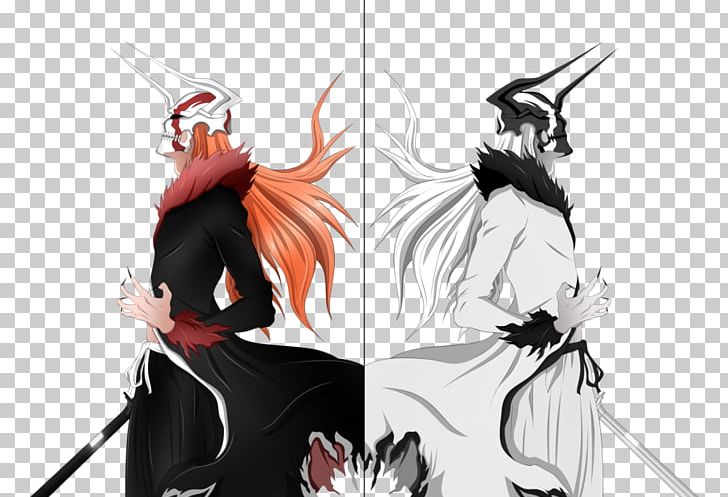 Ichigo Vasto Lorde illustration, Ichigo Kurosaki Kenpachi Zaraki Byakuya  Kuchiki Kusajishi Yachiru Orihime Inoue, bleach, manga, cartoon png