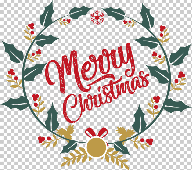 Merry Christmas PNG, Clipart, Christmas Day, Christmas Ornament, Floral Design, Flower, Leaf Free PNG Download