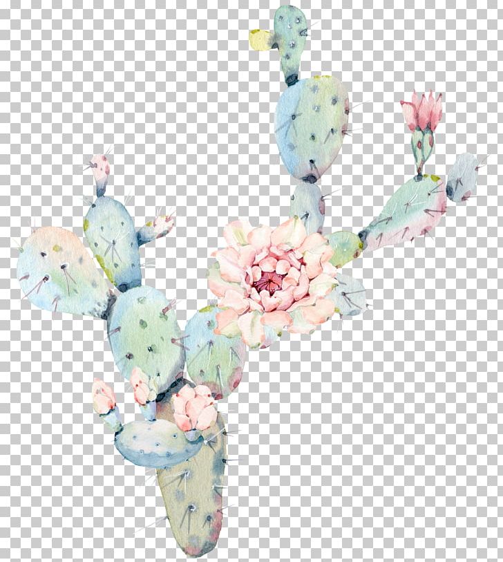 Water Color Flower Cactus Plant PNG, Clipart, Atmosphere, Botany, Cactaceae, Cactus, Canvas Free PNG Download