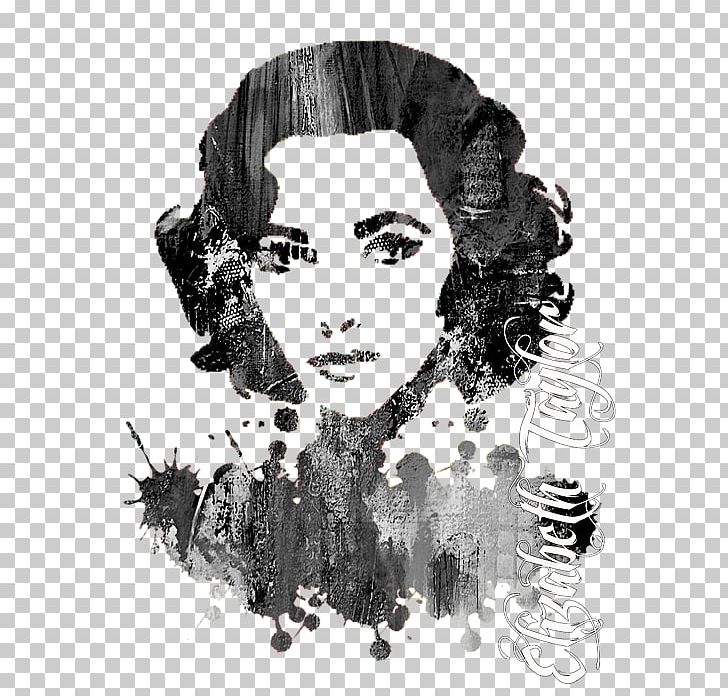 Elizabeth Taylor Painting Visual Arts PNG, Clipart, Actor, Art, Beauty, Black And White, Drawing Free PNG Download