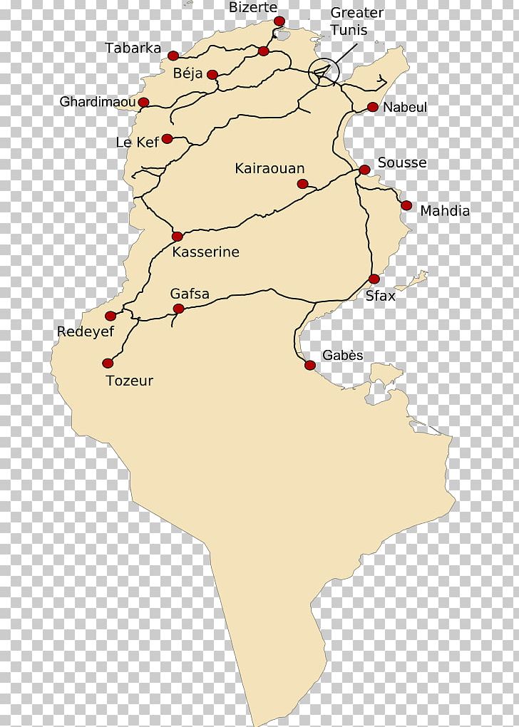 Rail Transport Sfax Train Sousse Tunisian Railways PNG, Clipart, Area, Ecoregion, Map, Rail Transport, Sfax Free PNG Download