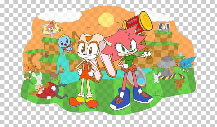 Cream The Rabbit Amy Rose Sonic Riders Green Hill Zone PNG, Clipart, Amy Rose, Animal, Animals, Area, Cartoon Free PNG Download