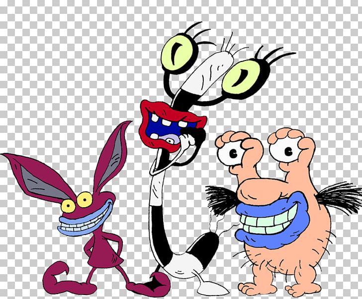 Ickis Oblina Monster Nickelodeon Cartoon Png Clipart ahh Real Monsters Animal Figure Animation Area Art Free