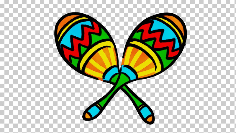 Cartoon Maraca Butterflies Upload PNG, Clipart, Butterflies, Cartoon, Maraca, Mousetrap, Paint Free PNG Download