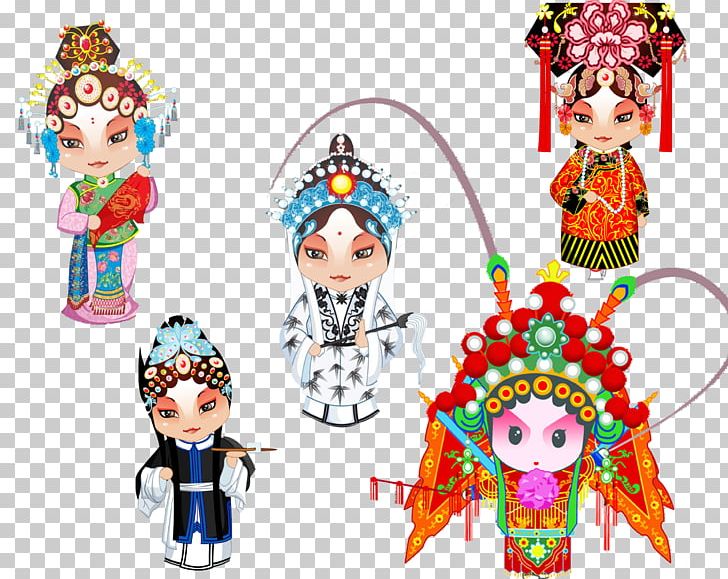 Peking Opera Cartoon Q-version Illustration PNG, Clipart, Actress, Art, Beauty, Beijing Opera, Cartoon Free PNG Download