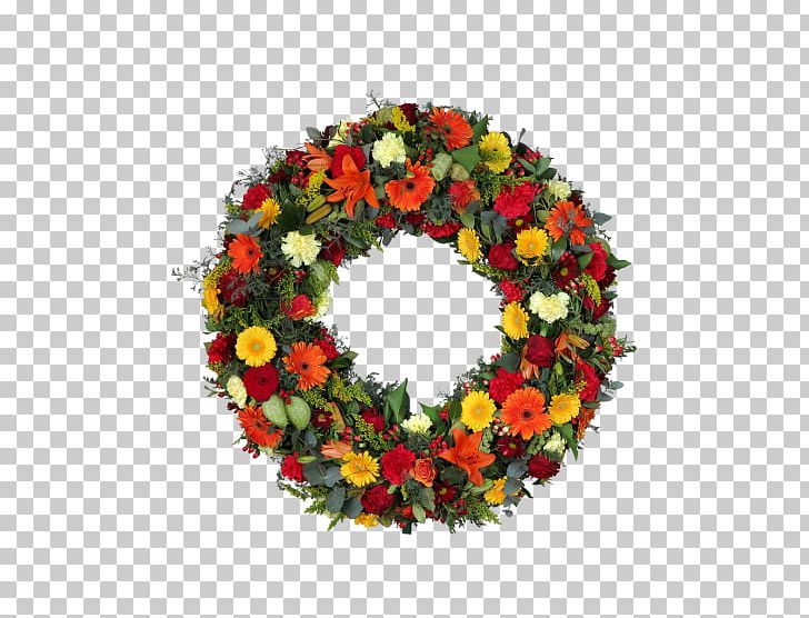 Wreath Cut Flowers Blumenkranz Funeral PNG, Clipart, Bestattungsurne, Blume, Blumenkranz, Christmas Decoration, Common Sunflower Free PNG Download