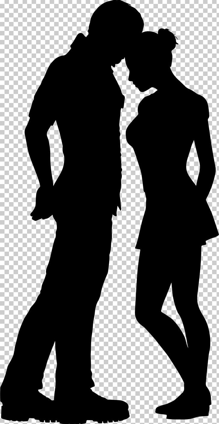 Silhouette Couple PNG, Clipart, Black And White, Computer Icons, Couple, Female, Human Free PNG Download