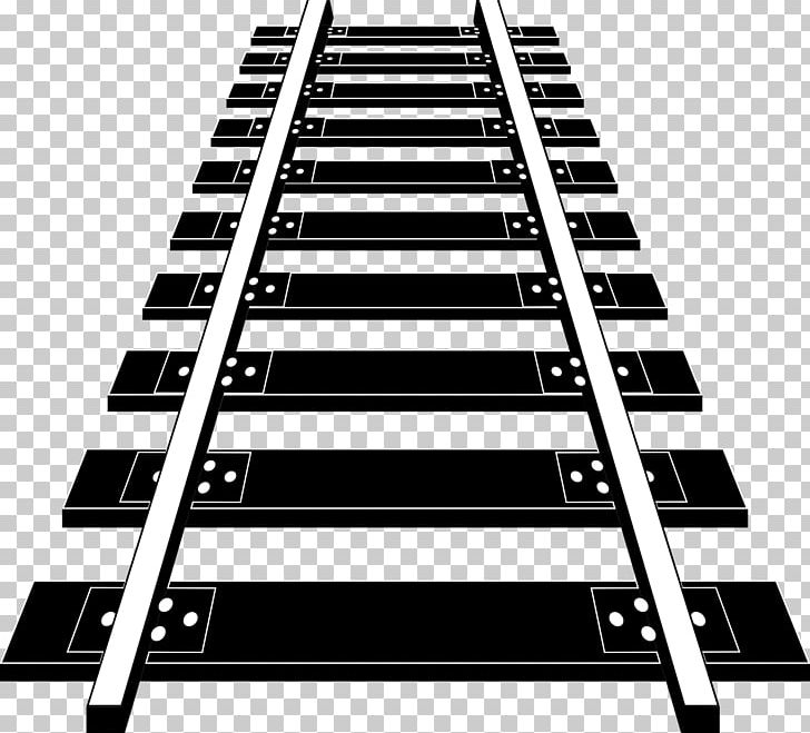 Rail Transport Train Track Locomotive PNG, Clipart, Angle, Athletics Track, Black, Black And White, Building Free PNG Download
