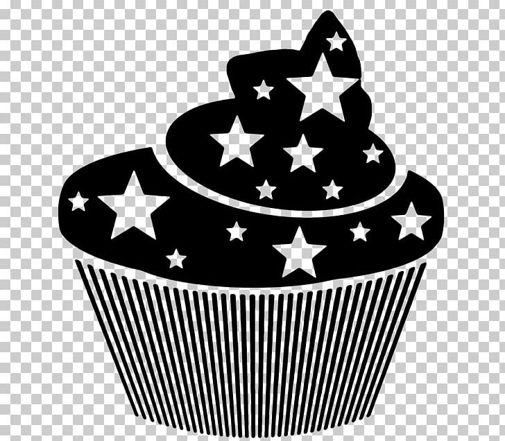 Muffin Cupcake T-shirt Dessert PNG, Clipart, Baking Cup, Black And White, Cakes, Christmas Star, Food Free PNG Download