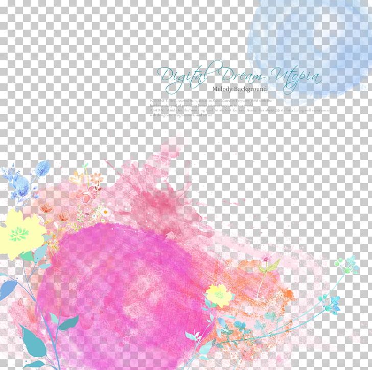 Watercolor Painting Ink Wash Painting Illustration PNG, Clipart, Circle, Color, Computer Wallpaper, Dream, Floral Border Free PNG Download