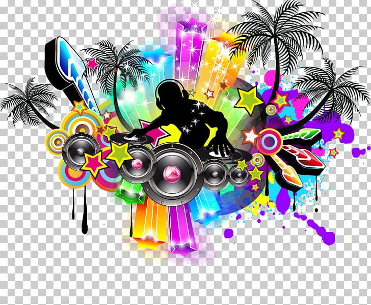 Nightclub Music Disco Poster PNG, Clipart, Color Pencil, Colors, Color Splash, Computer Wallpaper, Design Free PNG Download