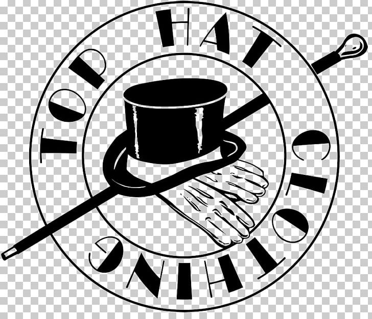 Top Hat Logo Clothing PNG, Clipart, Area, Artwork, Black, Black And White, Brand Free PNG Download